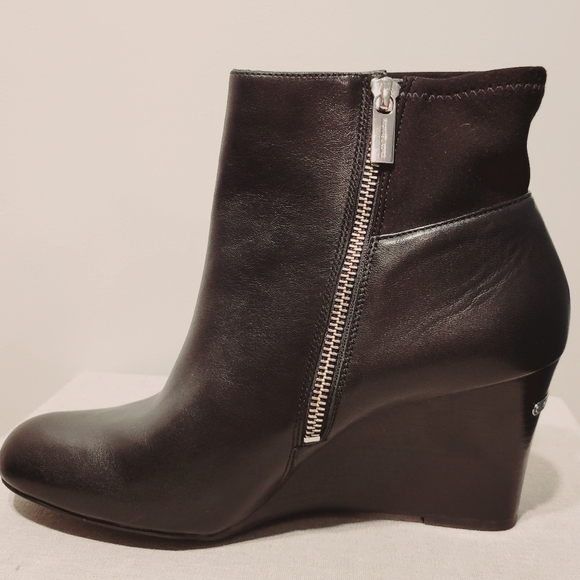 Michael Kors Wedge Ankle Booties w/ Zipper - Picture 15 of 16